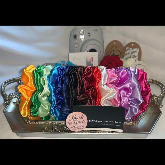 KLM’s Luxey Locks Satin Silk Scrunchies Collection - Picture 2 of 11